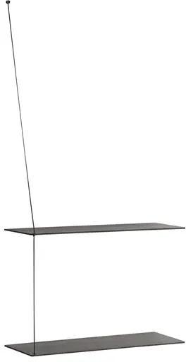 Woud Stedge Hylla Svart 60 Cm